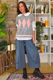 Zeta Otto Argyle Tank Grey Marl